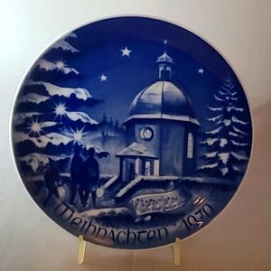 Weihnachten 1970 Christmas Porcelain Plate